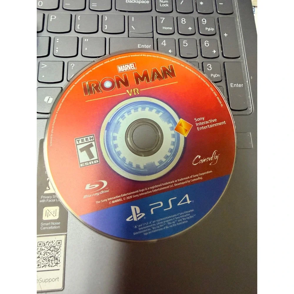 Marvel Iron Man VR Sony PlayStation 4 PS4 Virtual Reality Game Case & Disc